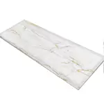 Glass Table Runner in White Gold Veins - 100cm Wide x 30cm High