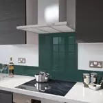 Emerald Green Glass Splashback Upstand 100cm x 14cm