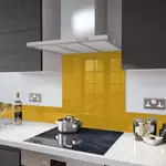 Mustard Glass Splashback Upstand 100cm x 14cm