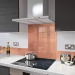 Digital Print Glass Upstand Distressed Copper 100cm x 14cm