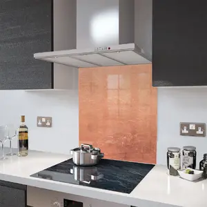 Lifestyle image of Glass Splashback in Distressed Copper - 60cm Wide x 75cm High