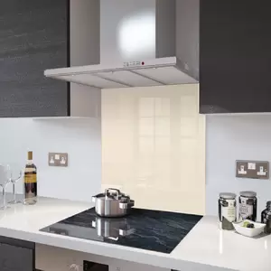 Lifestyle image of Champagne - Kitchen Glass Splashback - 60cm Wide x 75cm High