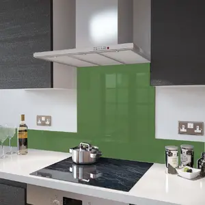 Lifestyle image of Jade Green - Kitchen Glass Splashback - 60cm Wide x 75cm High