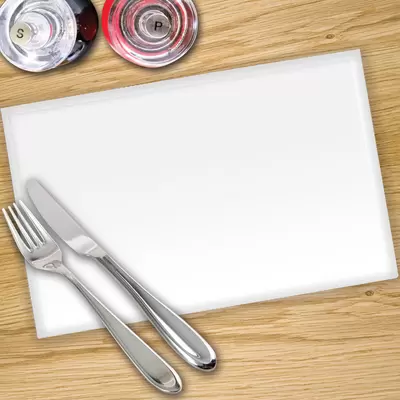Clear Toughened 4 x Place Mat