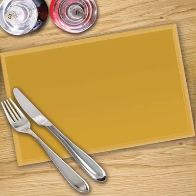Mustard Toughened 4 x Place Mat