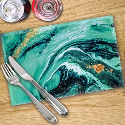 Glass Place Mats x 4 - Printed Digital Images