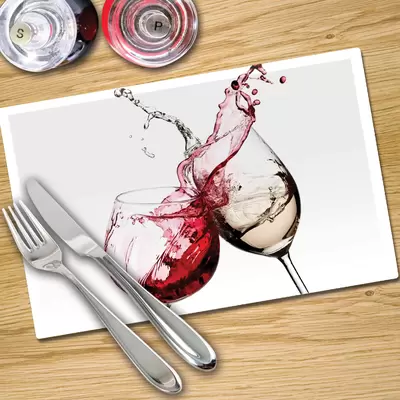 Glass Place Mats x 4 - Printed Digital Images