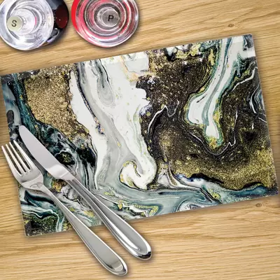 Digital Print Placemat x 4 - Liquid Space