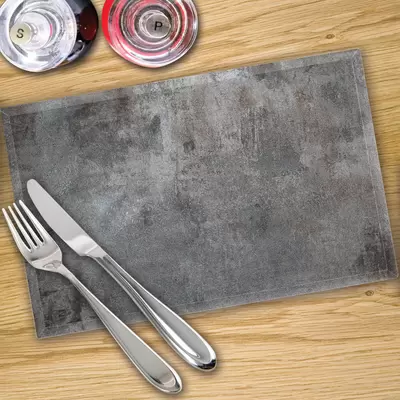Digital Print Placemat x 4 - Polished Concrete