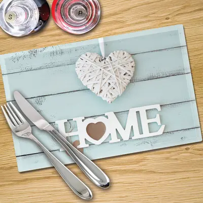 Glass Place Mats x 4 - Printed Digital Images
