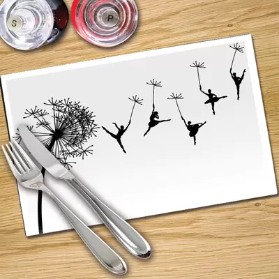 Glass Place Mats x 4 - Printed Digital Images