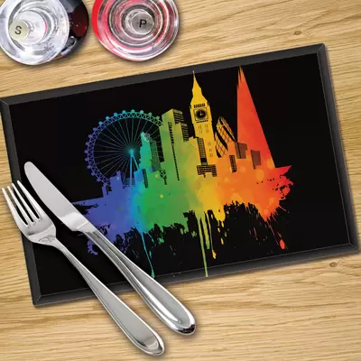 Glass Place Mats x 4 - Printed Digital Images