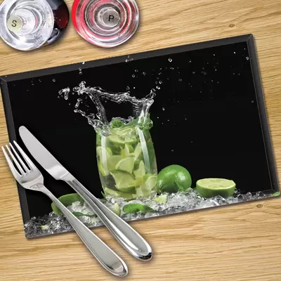 Glass Place Mats x 4 - Printed Digital Images