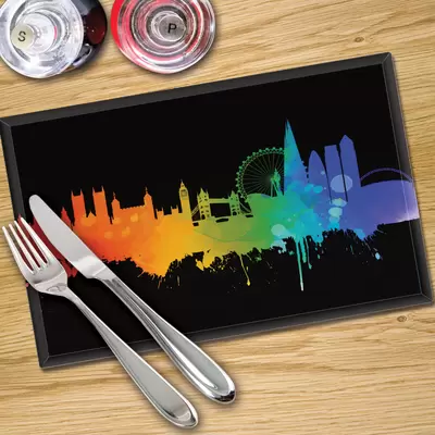 Glass Place Mats x 4 - Printed Digital Images
