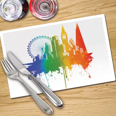 Glass Place Mats x 4 - Printed Digital Images