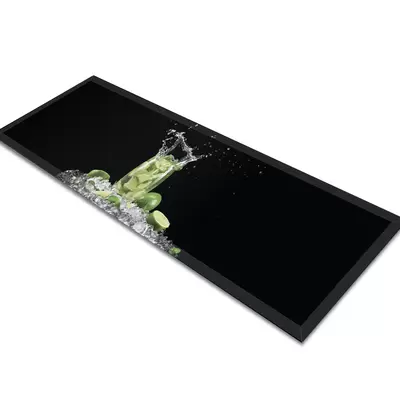 Glass Table Runner in Espresso Coffee - 100cm Wide x 30cm High