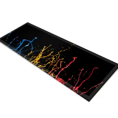 Glass Table Runner in Paint Splash - 100cm Wide x 30cm High