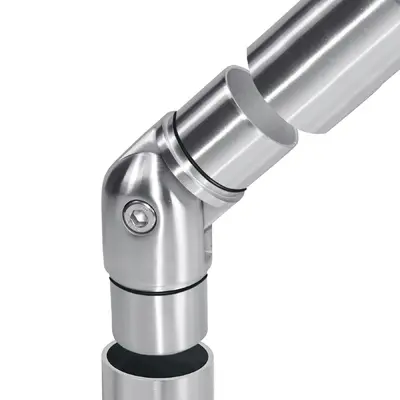 Premier Range 316 Stainless Steel Glass Balustrade Handrail Adjustable Elbow 42.4mm
