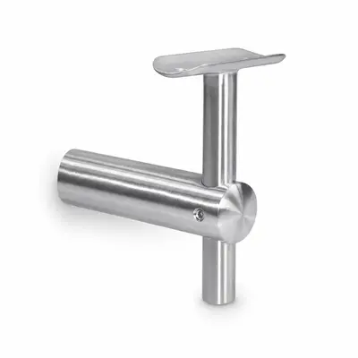 Premier Range 316 Stainless Steel Glass Balustrade Posted Mounted Saddle 42.4mm