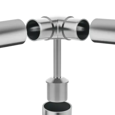 Premier Range 316 Stainless Steel Glass Balustrade Handrail Bracket 90 Degree Corner