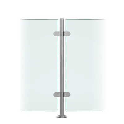 Premier Range 316 Stainless Steel Glass Balustrade Mid Post (1100mm X 42.4mm X 2mm)