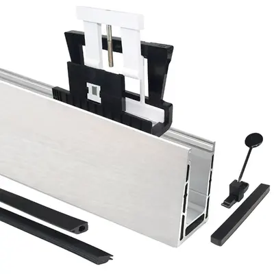17.5mm Gasket Kit for 2500mm Frameless Glass Balustrades – Includes Trims & Fixings