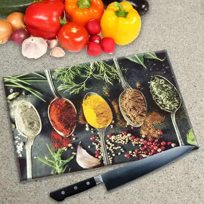 Glass Chopping Board - Printed Digital Images
