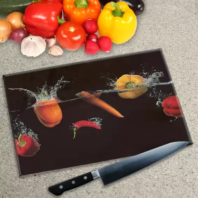 Glass Chopping Board - Printed Digital Images