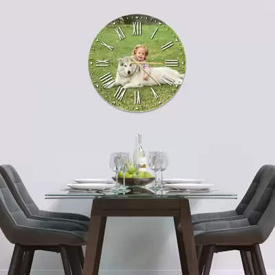 Glass Clock - Your Own Photo