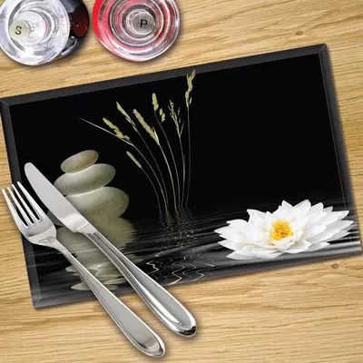 Glass Place Mats x 4 - Printed Digital Images