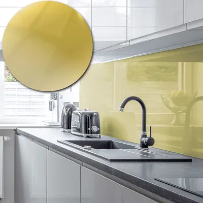 Acrylic Mirror Splashback In Gold - 3mm 1000mm by 750mm