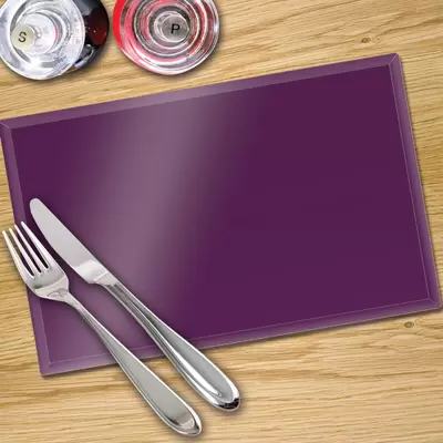 Glass Place Mats x 4 - In Premier Colours