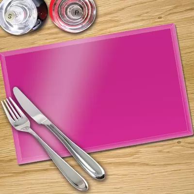 Glass Place Mats x 4 - In Premier Colours