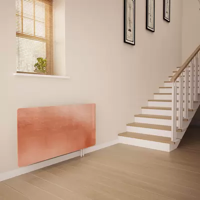 Glass Radiator Cover In Rose Gold - Extra Small