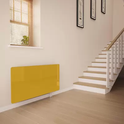 Mustard Glass Radiator Cover - Large