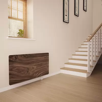 Glass Radiator Cover in Black Walnut - Large