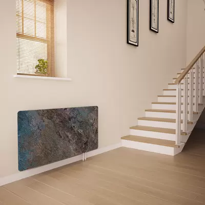 Glass Radiator Cover in Concrete - Small