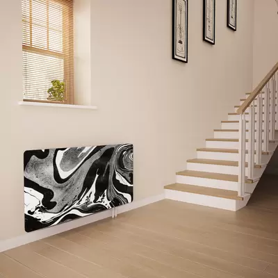 Glass Radiator Cover in Liquid Onyx - Extra Large