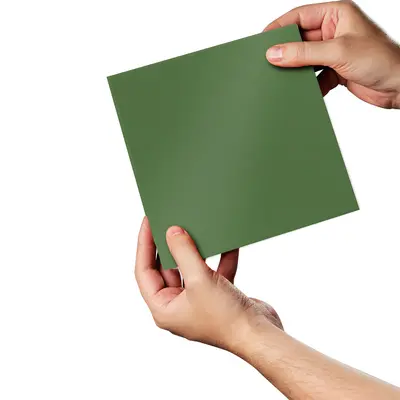 Jade Green Glass Splashback Sample 140mm x 140mm