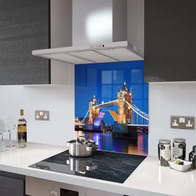 Tower Bridge - Kitchen Glass Splashback - 90cm Wide x 40cm High