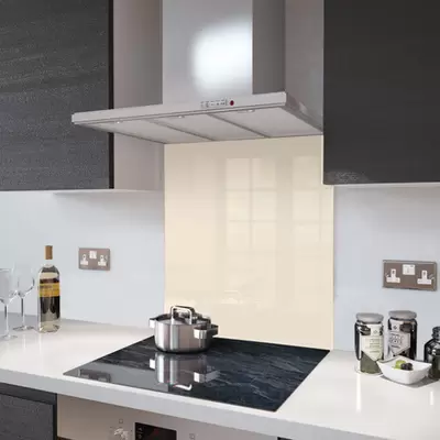 Champagne - Kitchen Glass Splashback - 40cm Wide x 30cm High