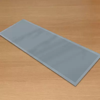 Squirrel Grey - Glass Table Runners 100cm Wide x 30cm High