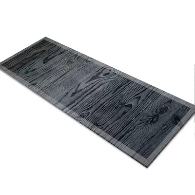 Glass Table Runner in Black Ash - 100cm Wide x 30cm High