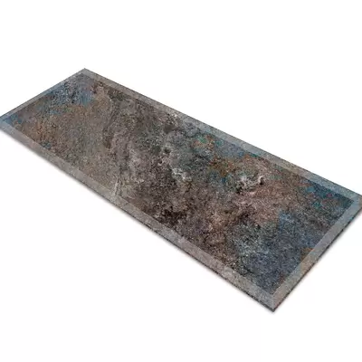 Glass Table Runner in Concrete - 100cm Wide x 30cm High