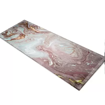 Glass Table Runner in Liquid Stone - 100cm Wide x 30cm High
