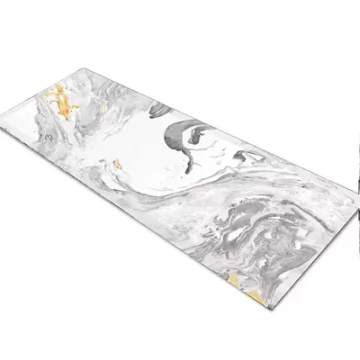 Glass Table Runner in Liquid Azurite - 100cm Wide x 30cm High