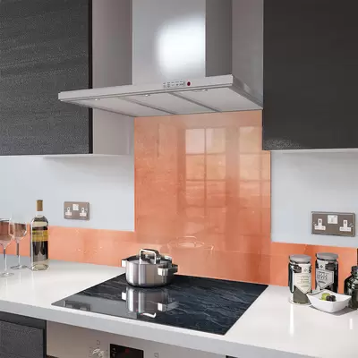 Digital Print Glass Upstand Rose Gold 100cm x 14cm