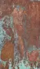 Glass Hob Cover / Chopping Board in Aged Copper - 30cm Wide x 52cm High