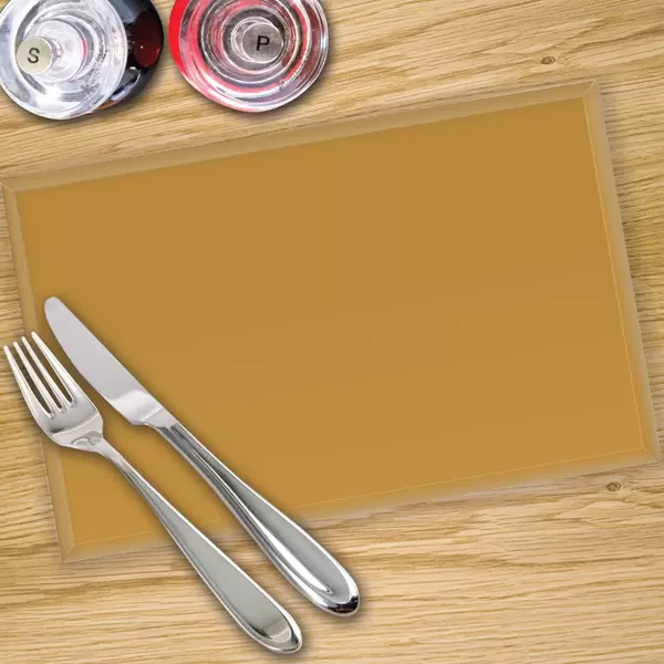 Beige Toughened 4 x Place Mat