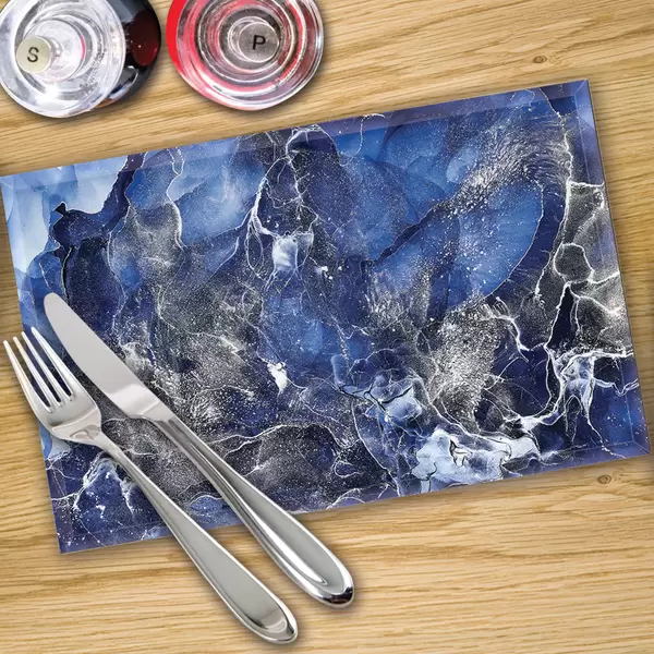 Digital Print Placemat x 4 - Liquid Galaxy